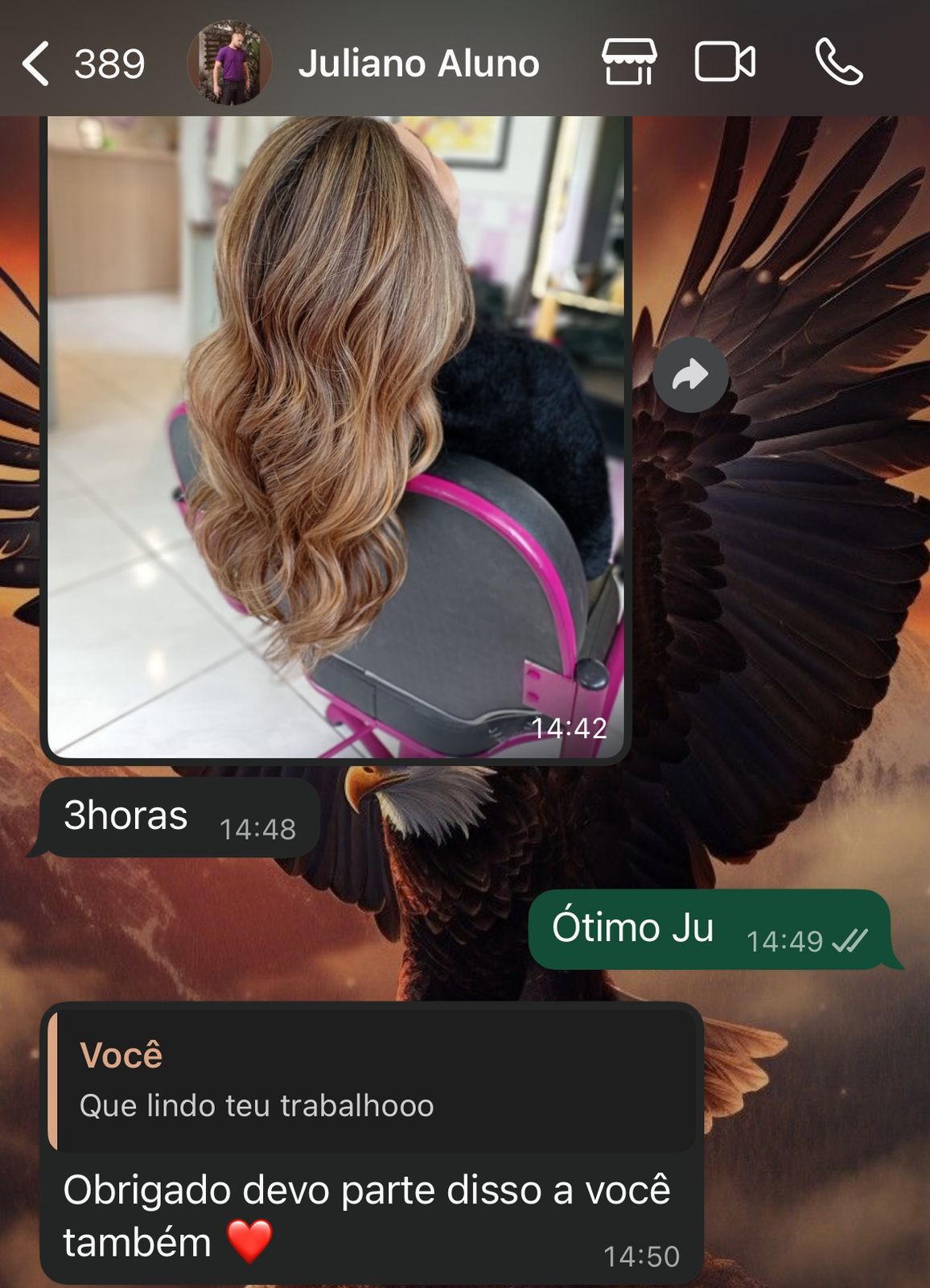 Depoimento de aluna